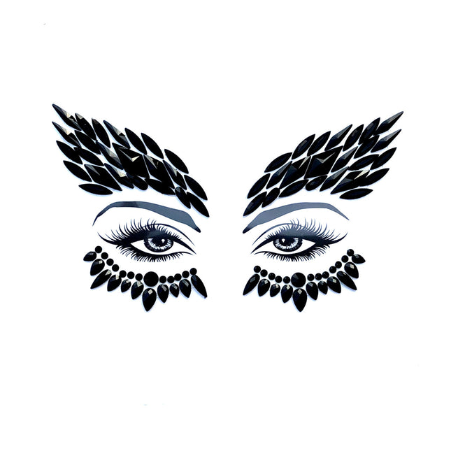 Face Crystals Night Hawk BLK