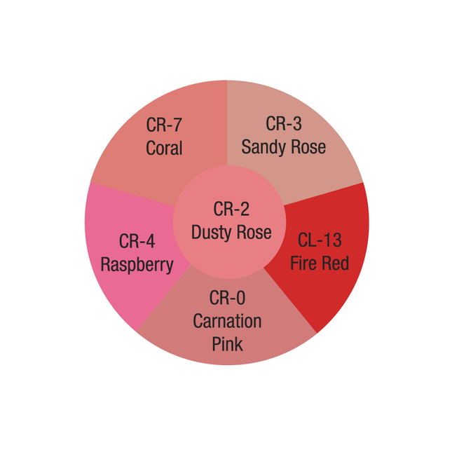 Medley Creme Rouge Wheel- shade names