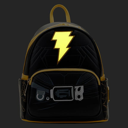 DC Comics Black Adam Glow In The Dark Cosplay Mini Backpack- glowing front view