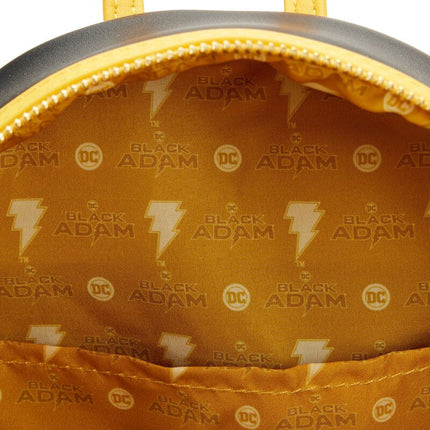 DC Comics Black Adam Glow In The Dark Cosplay Mini Backpack- inside lining print