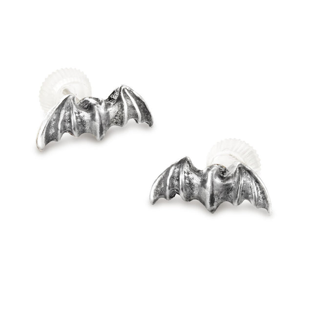 Bat Stud Earrings- angled view