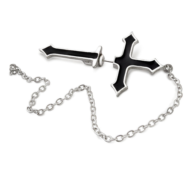 Impalare Cross Earring- angled view