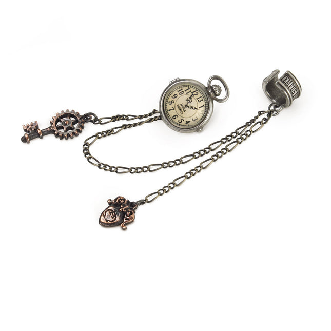 Uncle Albert's Timepiece Ear Cuff- angled view