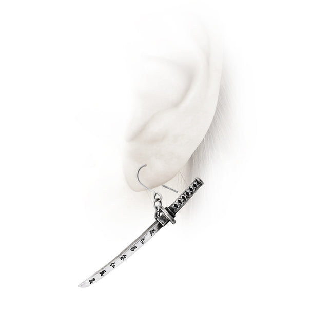 Bushido Earring- on mannequin