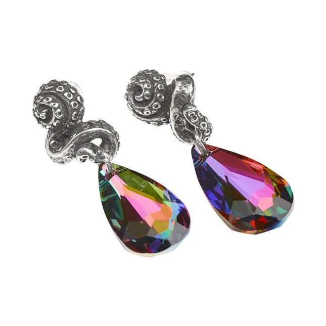 Kraken Earrings- angled view