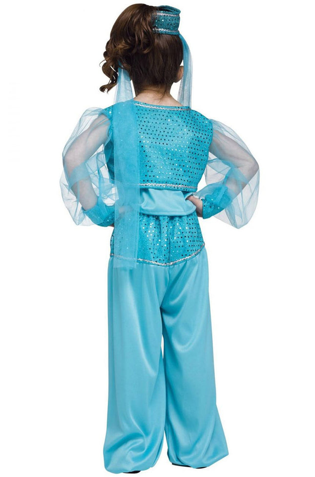 Arabian Princess Toddler Costume- back view
