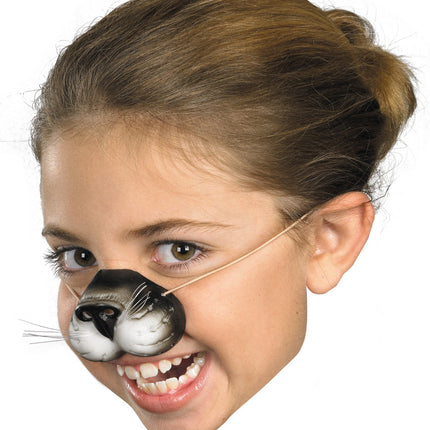 NOSE BLACK CAT W ELASTIC