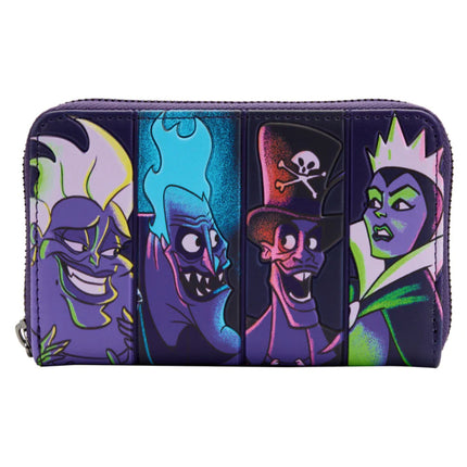 Disney Villains In The Dark Wallet- front view