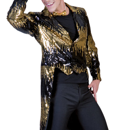 Men's Gold Glitter Tailcoat