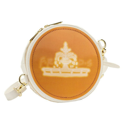 Friends Central Perk Mug Crossbody Bag- top view with fountain (lenticular)