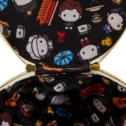 Friends Central Perk Mug Crossbody Bag- inside lining print