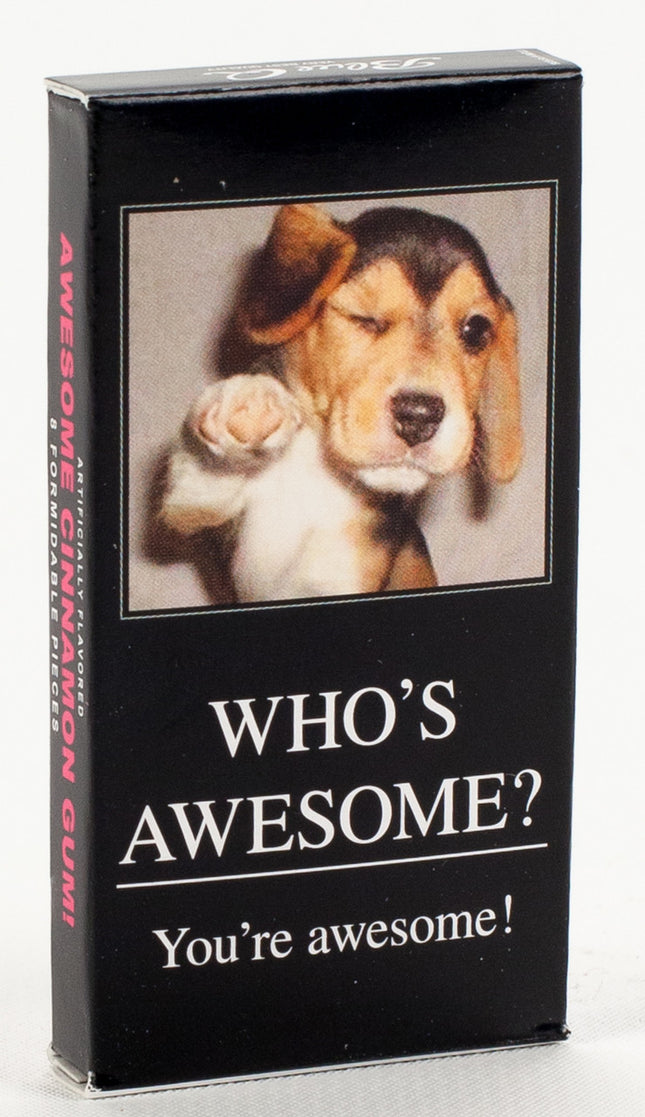 Who's Awesome? Gum- front of package