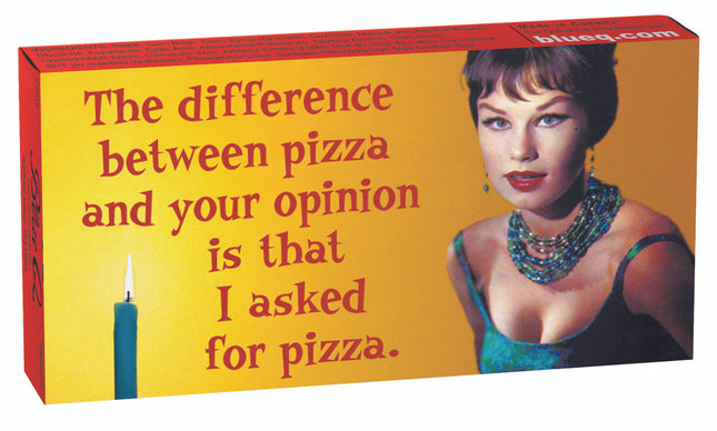 Difference Between Your Opinion and Pizza Gum- front of package