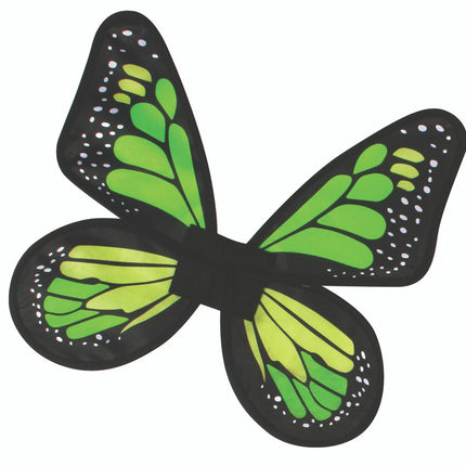Green Satin Butterfly Wings