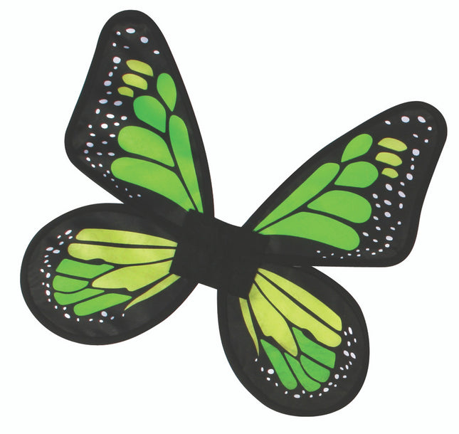 Green Satin Butterfly Wings