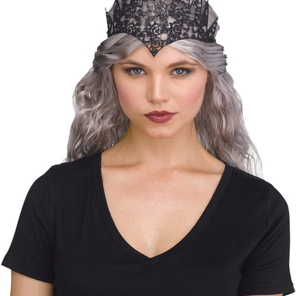 Black Flexible Glitter Crown