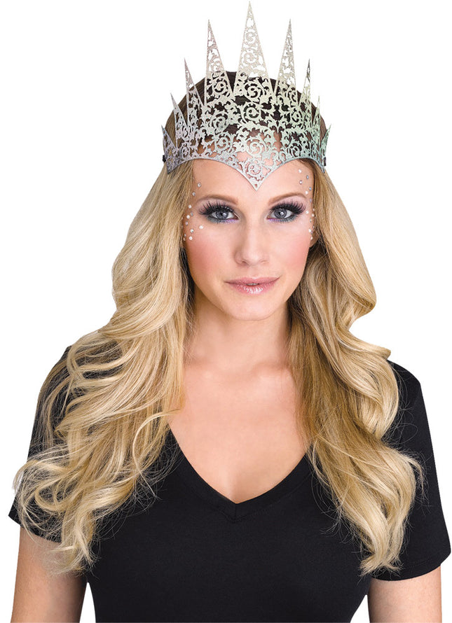 Iridescent Flexible Glitter Crown