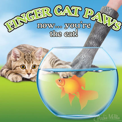 Cat Paw Finger Puppet- with fish bowl