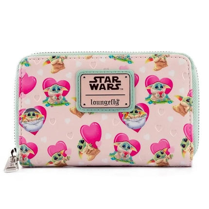 Star Wars Mandalorian Grogu Valentines Wallet- front view