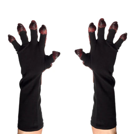 Red Devil Monster Gloves- bottom view
