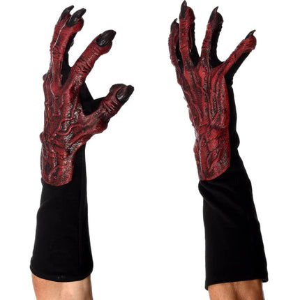 Red Devil Monster Gloves- side view