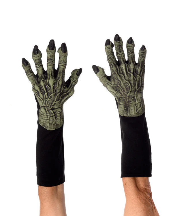 Green Witch Monster Gloves- top view