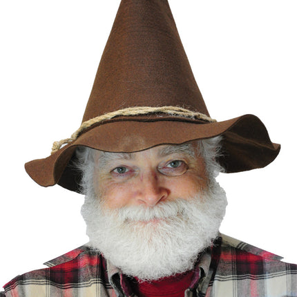 SCARECRW HAT W/ROPE BAND BROWN