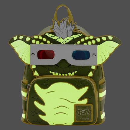 POP! Gremlins Stripe Cosplay Glow In The Dark Mini Backpack- glowing front view