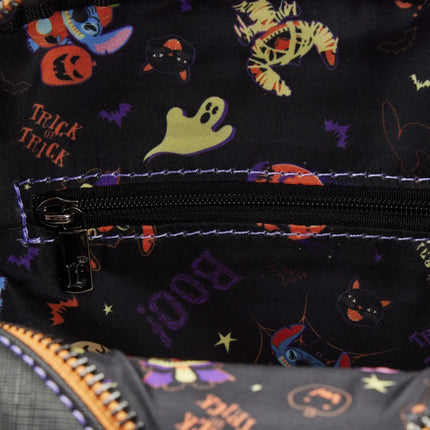 Lilo And Stitch Halloween Candy Glow In The Dark Passport Bag- inside lining print