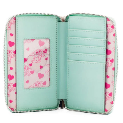 Star Wars Mandalorian Grogu Valentines Wallet- inside view
