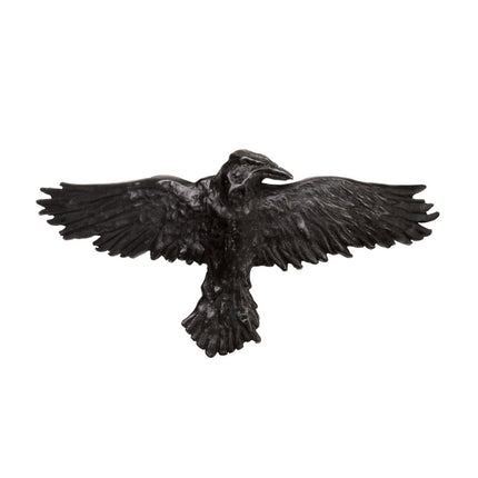 Black Raven Hair Slide- front view