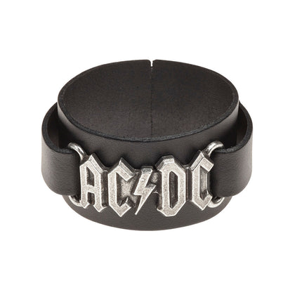 AC/DC Logo Wriststrap- top angled view