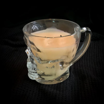 Skull Mug Color Changing Candle (Black)- cooled