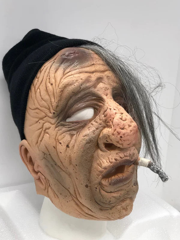 Wino Drunk Man Mask- angled view