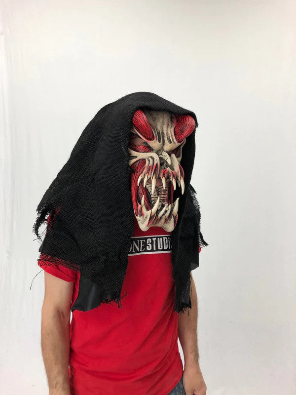 Predator Red Mask- angled view
