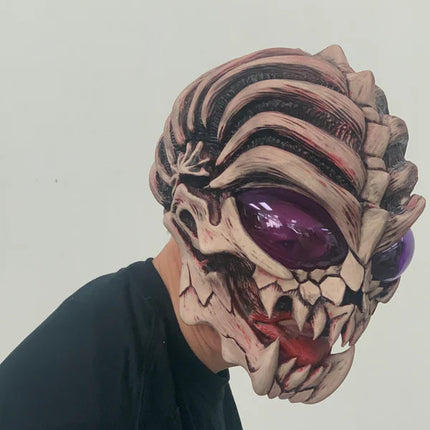Down To Earth Alien Mask- right angled view