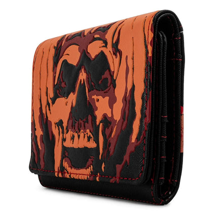 Halloween 2 Michael Myers Pumpkin Trifold Wallet- side view