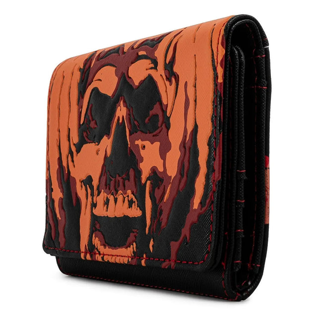 Halloween 2 Michael Myers Pumpkin Trifold Wallet- side view