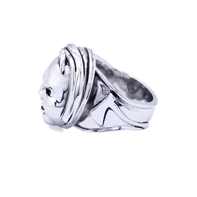 Child’s Play 2 Good Guy's Chucky Silver-Plated Brass Ring left