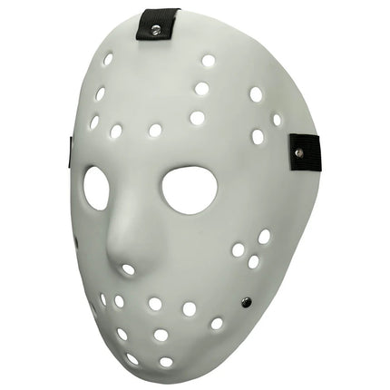 Mabry Monsters - Killer Goalie Mask- white, left angled view