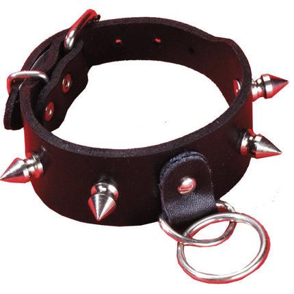 BRACELET 4 PIN PUNK W/RING