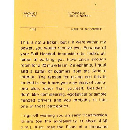 Parking Tickets prank