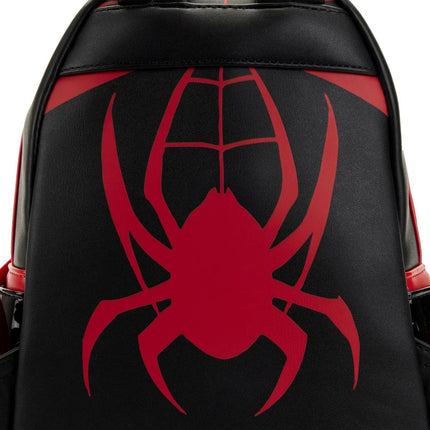 Marvel Miles Morales Cosplay Mini Backpack- close up back view