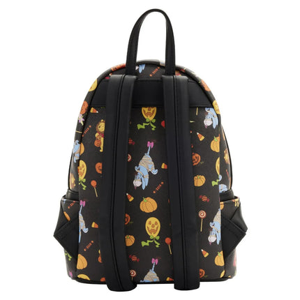 Winnie The Pooh Halloween Group Glow In the Dark Mini Backpack- back view