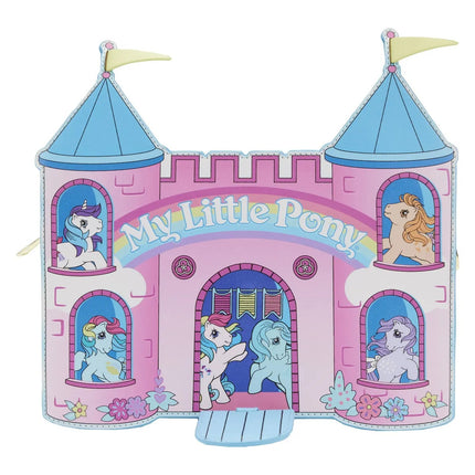 My Little Pony Castle Crossbody Bag- front view castle door open