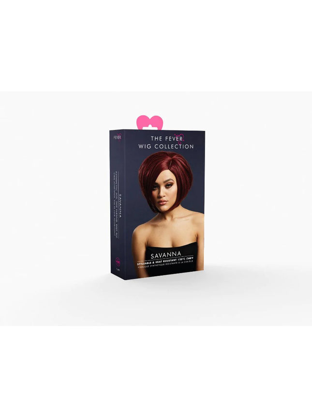 Deep Red Savanna Wig