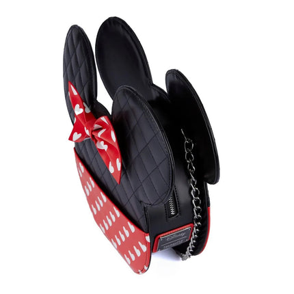 Mickey And Minnie Valentines Reversible Crossbody Bag- top view