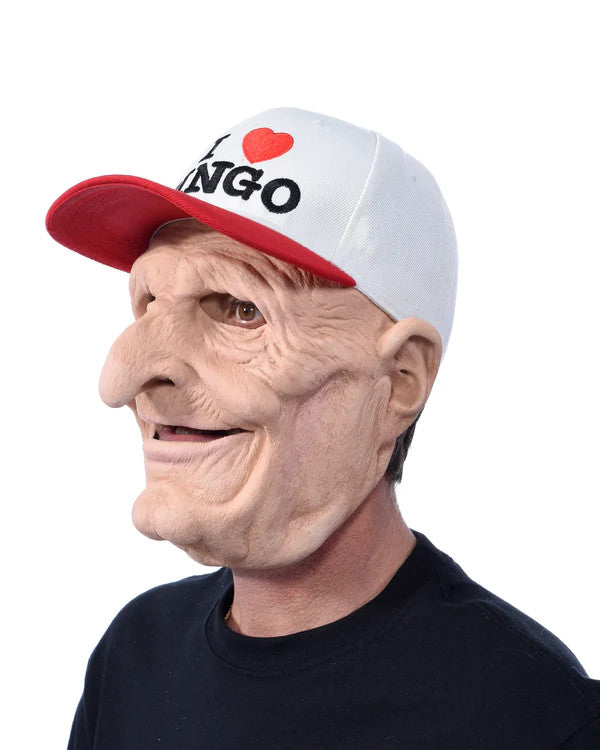 B-9 Old Man Mask- left angled view