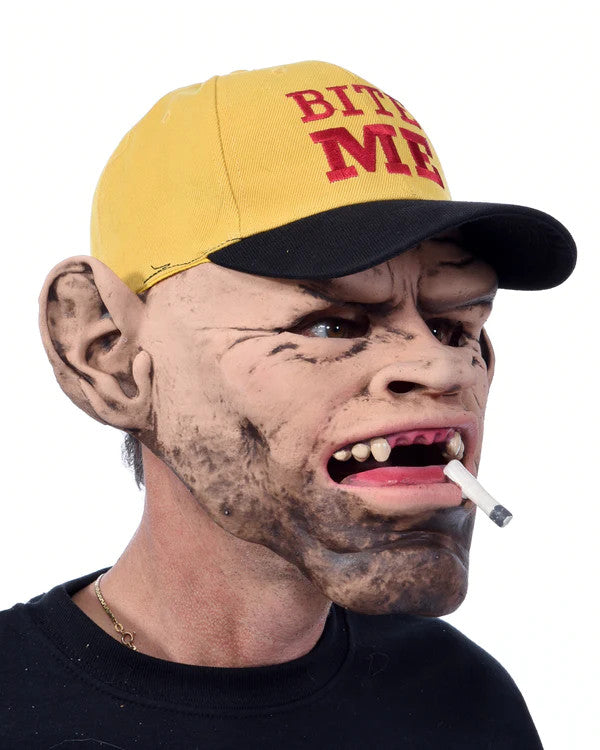 Old Hillbilly Dude Mask- right angled view