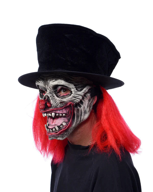 Now That's Funny Evil Clown Mask- right angled view